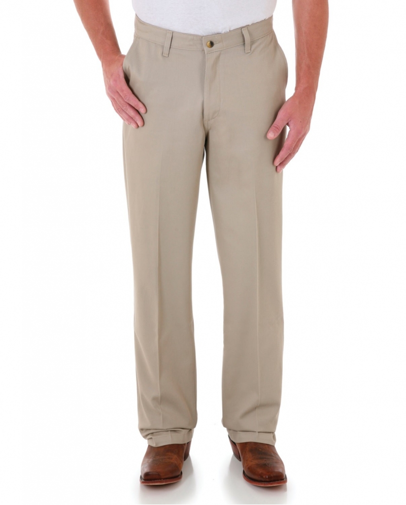 wrangler riata flat front pants