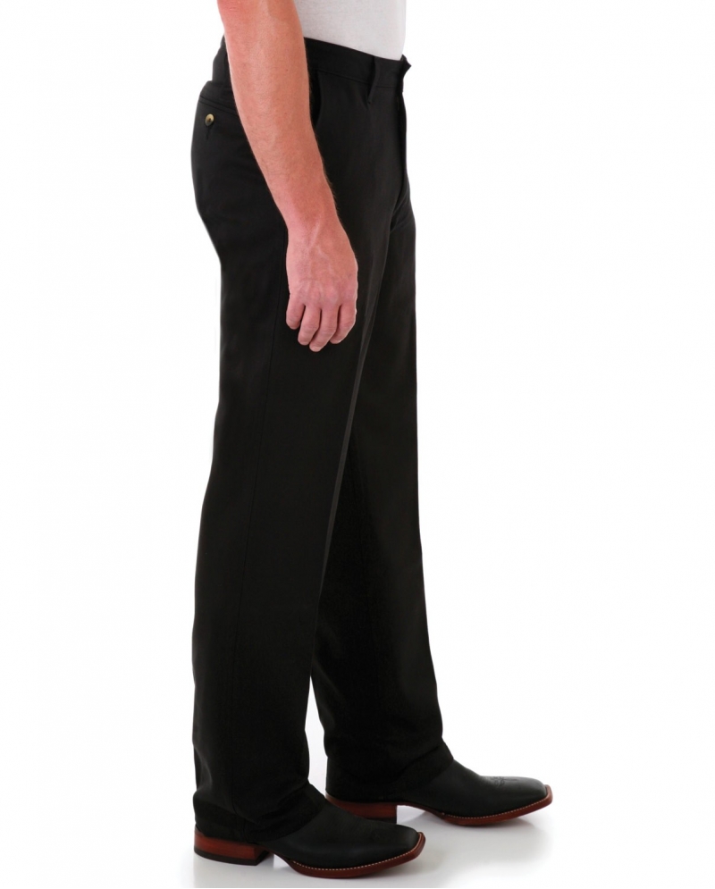 Flat Front Relaxed Fit Pants 