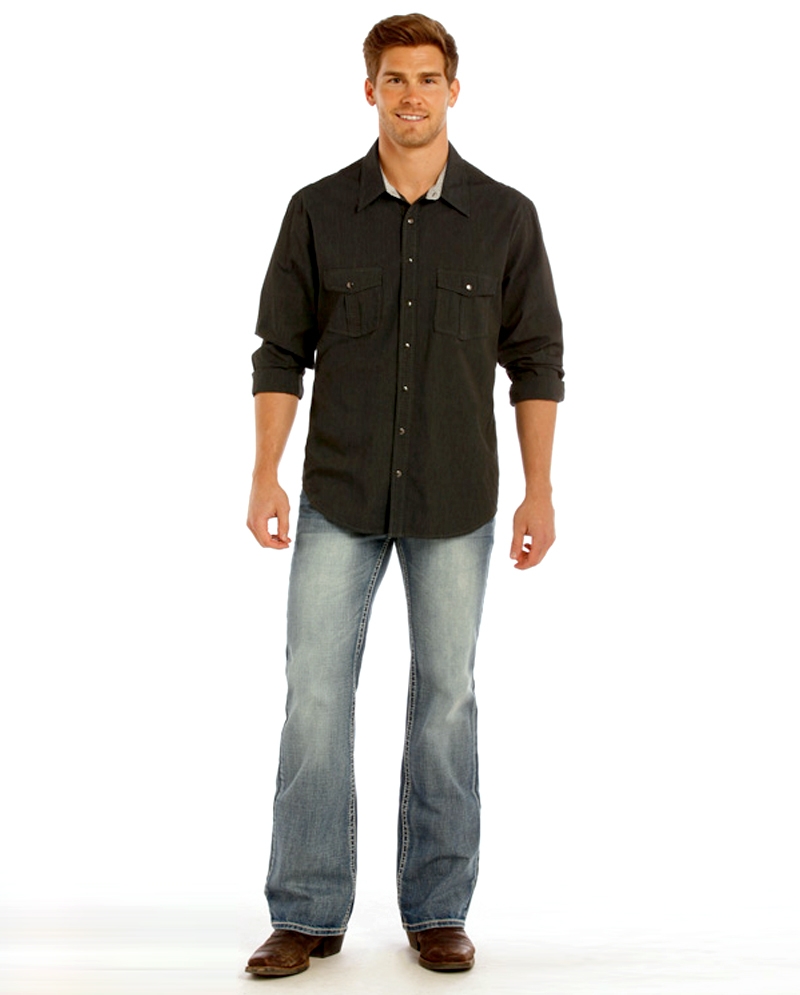 Rock Roll Cowboy Men S Pistol Boot Cut Jeans Fort Brands