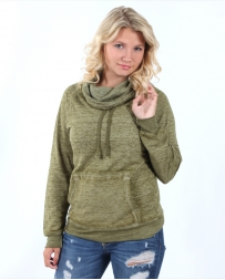 Derek Heart® Ladies' Cowl Neck Long Sleeve Sweater