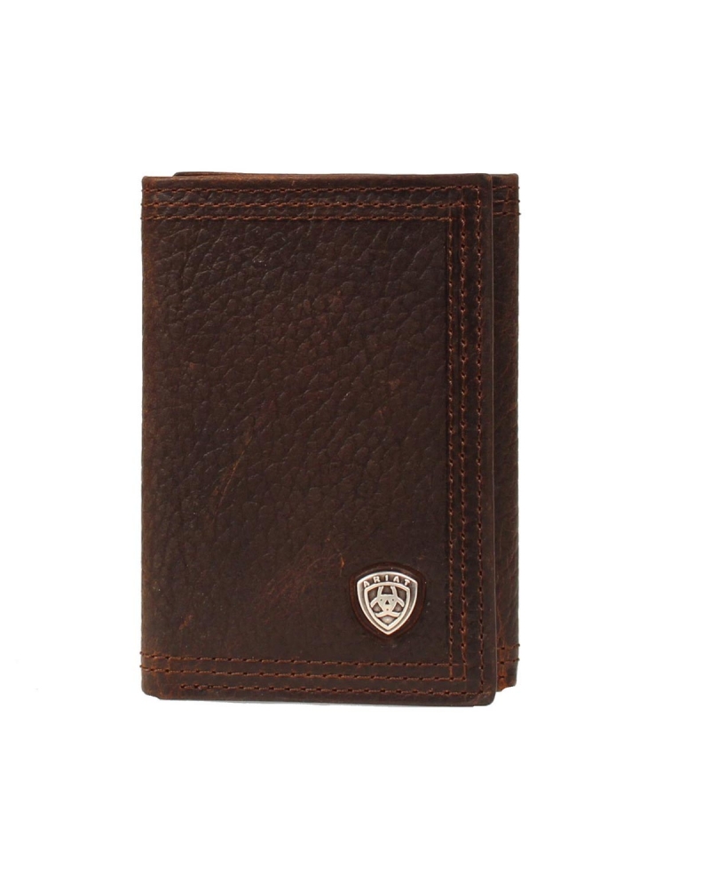 Ariat® Men's Leather Tri-Fold Wallet - Fort Brands