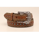 Ariat® Ladies' Zig Zag Turq Diamond Belt