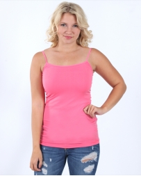 Younique® Ladies' Solid Pink Stretch Cami
