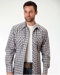 Roper® Men's LS Snap Woven Plaid Shirt