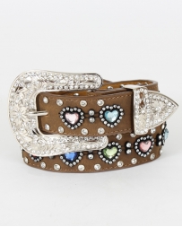 Nocona Belt Co.® Girls' Multi-Color Heart Belt