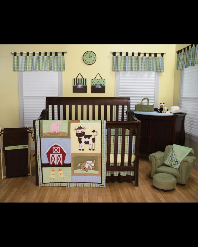 Baby Barnyard Crib Bedding Set - 4 Piece - Fort Brands