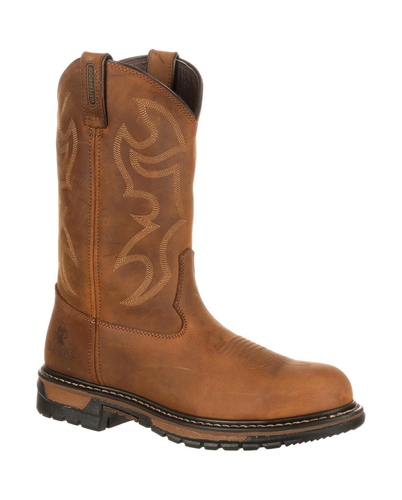 mens western boots 100 rocky 174 s original ride branson steel toe waterproof mens western boots 100 rocky 174 s original ride branson steel toe waterproof