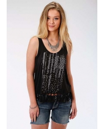 Roper® Ladies' Distressed Embellished Flag Tank