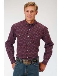 Roper® Men's Long Sleeve Button Print Shirt