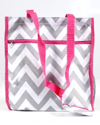 C & K Import Designs® Ladies' Grey and Pink Tote