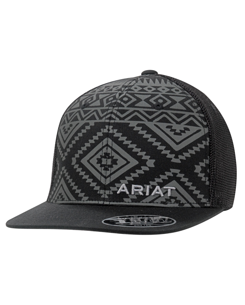 ARIAT Mens Logo Patch Oilskin Snapback Cap