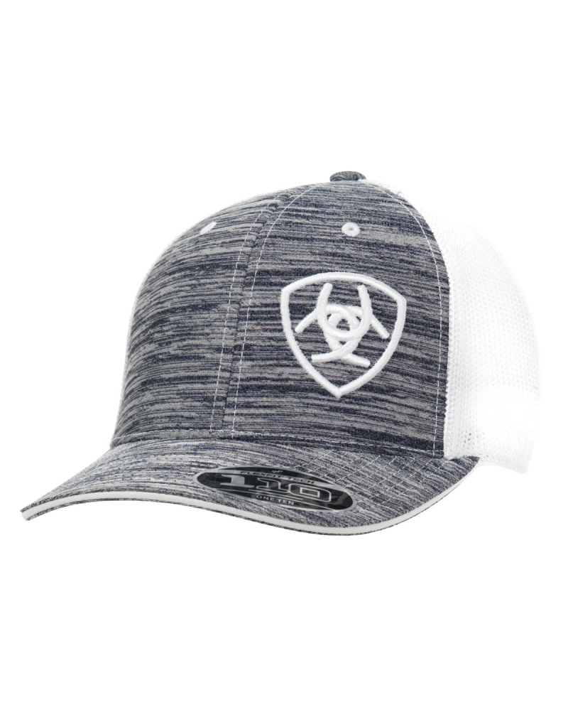 white ariat hat