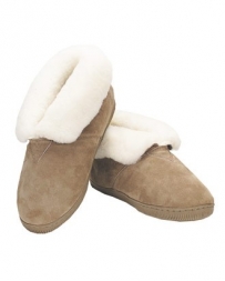 Old Friend® Ladies' Sheepskin & Suede Slippers - Booties