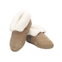 Old Friend® Ladies' Sheepskin & Suede Slippers - Booties