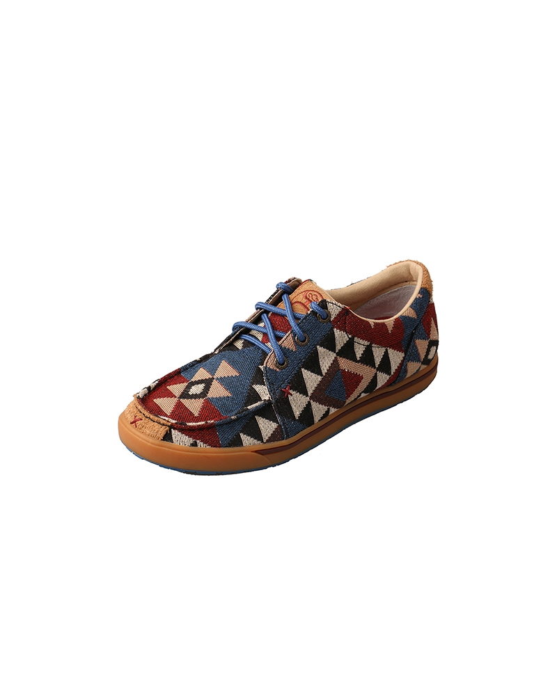 Graphic Print NEW WHYC001 Twisted X Women's Hooey Casual Canvas Shoe 