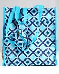 C & K Import Designs® Blue Diamond Small Tote