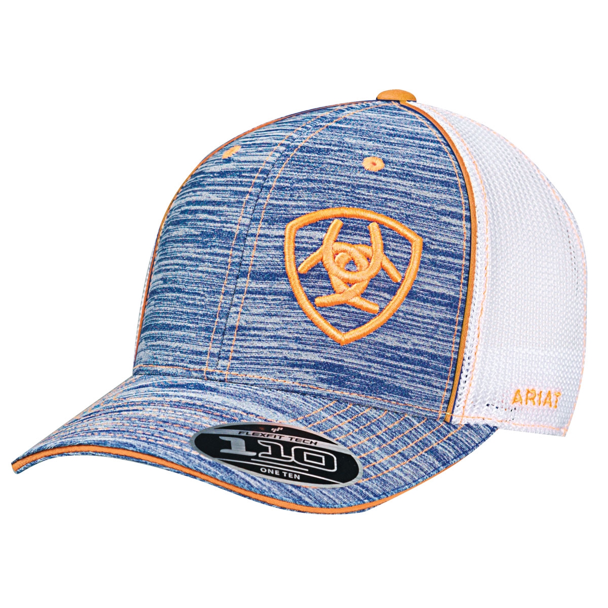 orange ariat hat