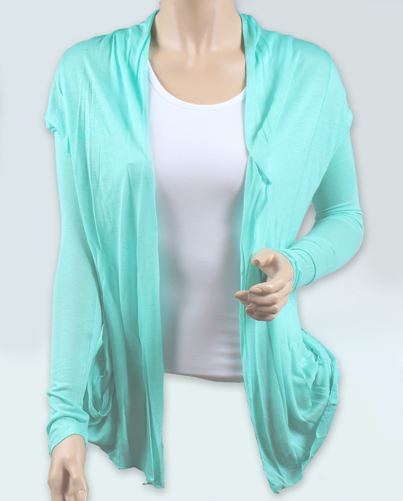 light turquoise sweater