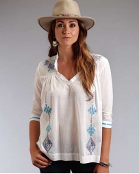 Stetson® Ladies' White Voile Blouse