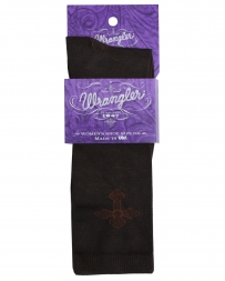 Wrangler® Ladies' Rayon Cross Crew Socks