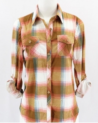 Just 1 Time® Ladies' COA Plaid Shirt