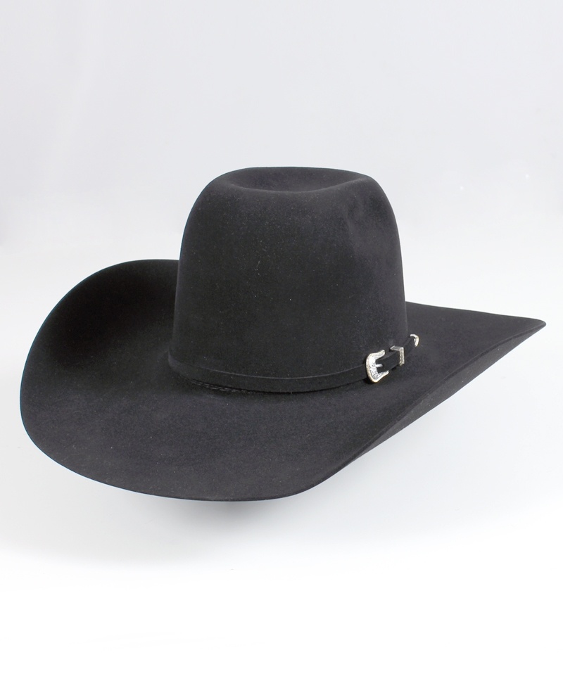 Men American Hat Company Mens 7X Black 4 1/4 Brim Open Crown Felt ...