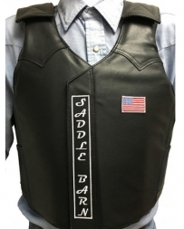 Saddle Barn® Leather Bull Riding Vest