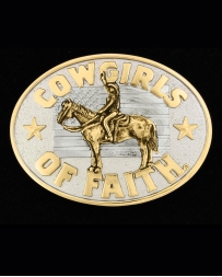 Montana Silversmiths® Ladies' Cowgirls of Faith Attitude Buckle