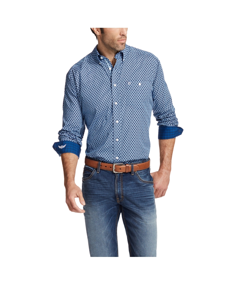 Ariat Men S Relentless Long Sleeve Print Shirt Fort Brands
