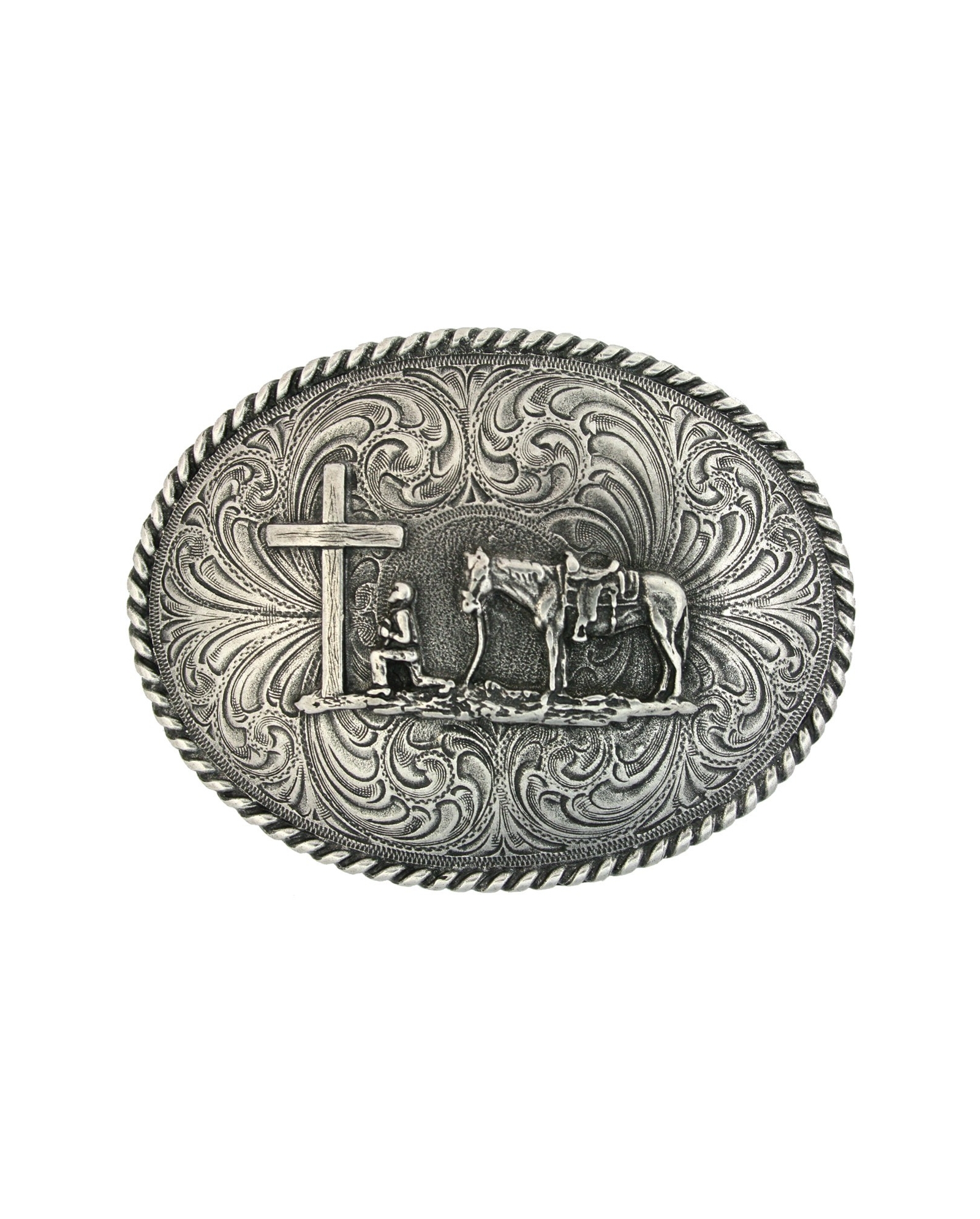Montana Silversmiths® Praying Cowboy Buckle - Fort Brands