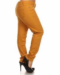 Younique® Ladies' Curvy Mustard Skinny Jeans