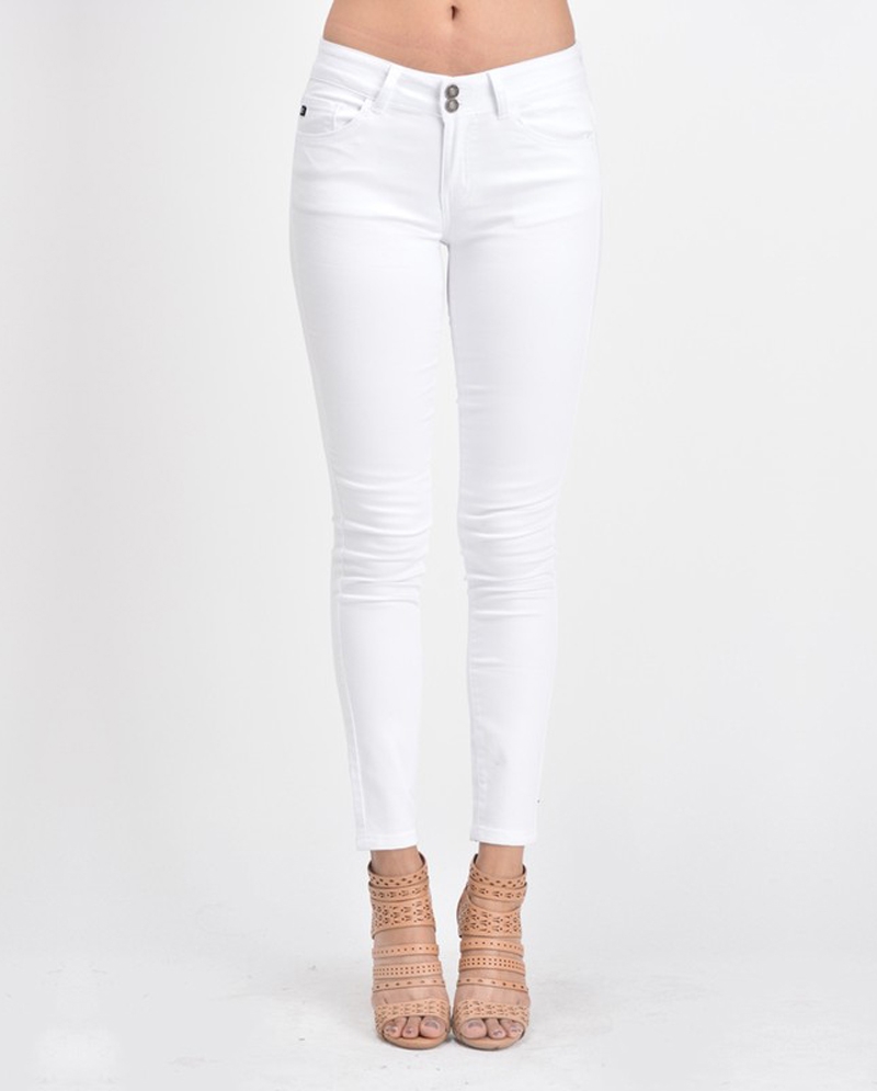 Kancan® Ladies' White Skinny Jeans 