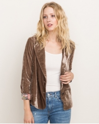 Mystree® Ladies' Velvet Carmel Blazer