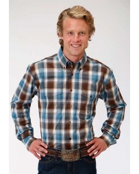Roper® Men's Long Sleeve Button Plaid Shirt