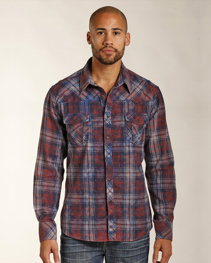 Long Sleeve Plaid Flannel Shirt 