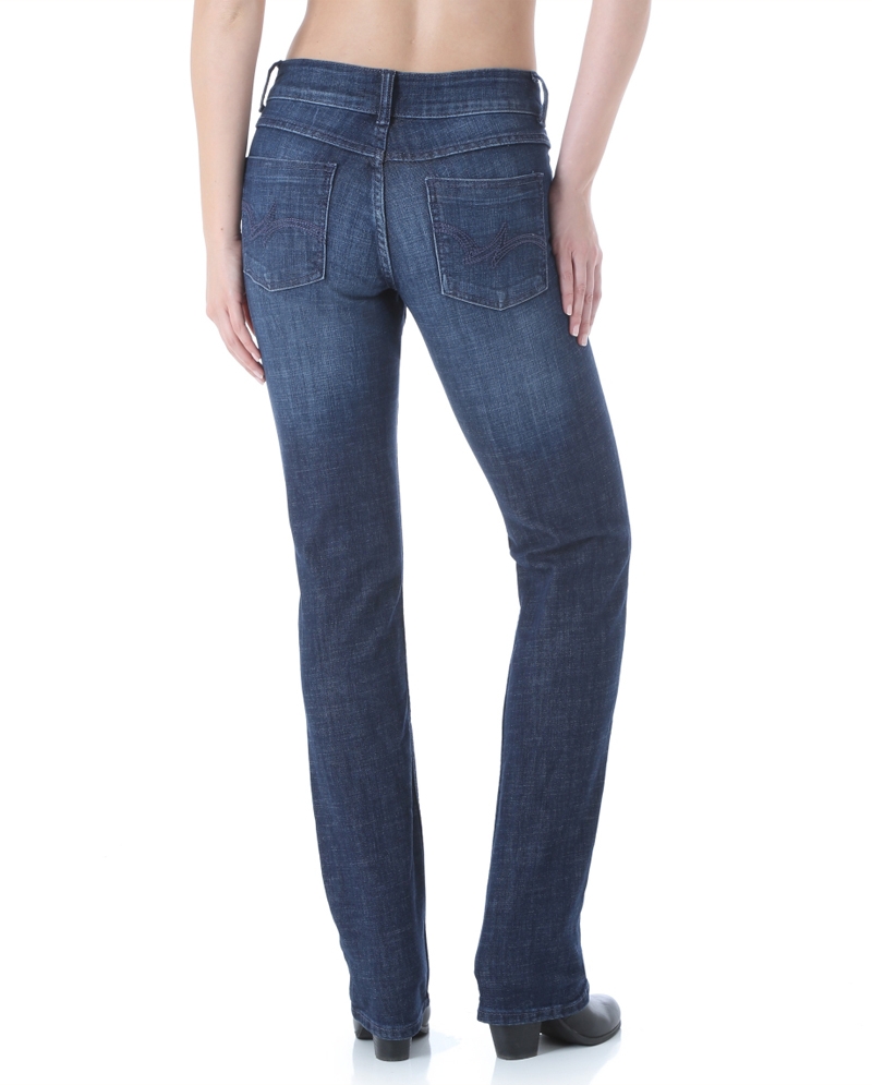 Wrangler® Ladies' Mid Rise Straight Leg Jean - Fort Brands