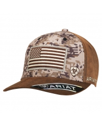 Ariat® Men's Digi Camo Flag Cap