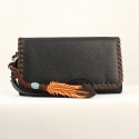 Blazin Roxx® Ladies' Black/Tan Clutch Wallet