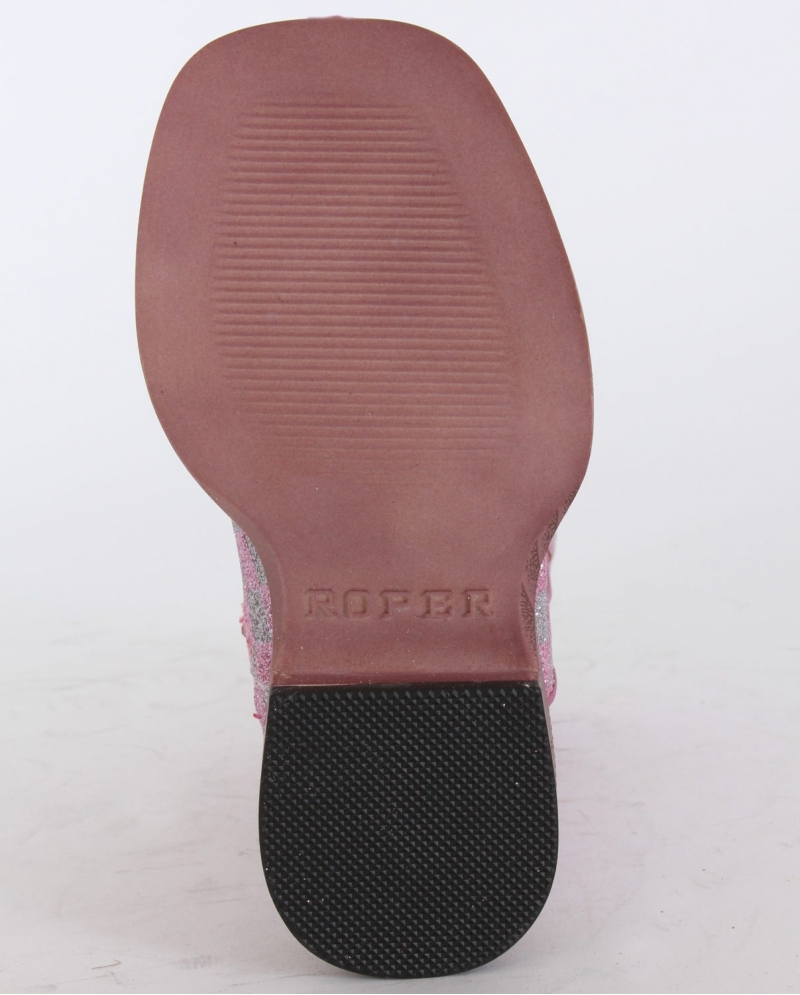 Roper® Girls' Glitter Check Boots - Toddler