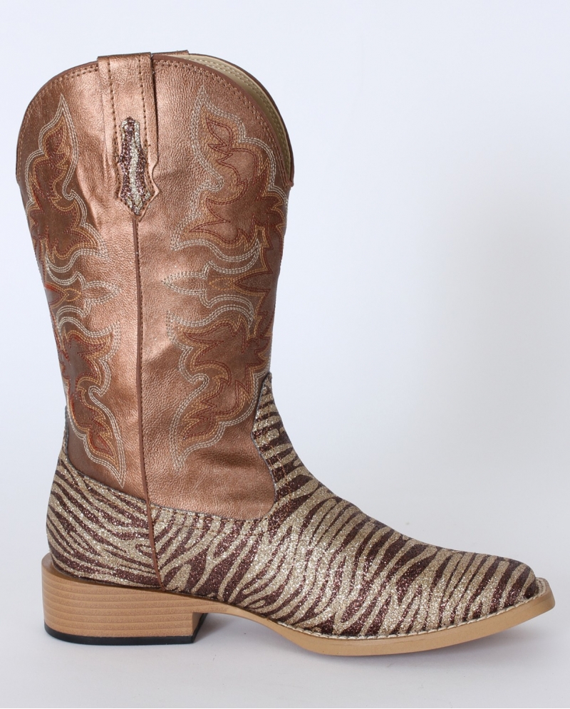 gold cowboy boots roper 174 brown gold glitter western boots fort gold cowboy boots roper 174 brown gold glitter western boots fort