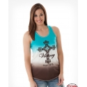 Cowgirl Tuff® Ladies' Dip Dye Victory Tank