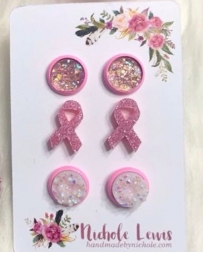 Nichole Lewis® Ladies' Breast Cancer Pink Trio Set