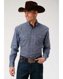 Roper® Men's Long Sleeve Print Button Front Shirt