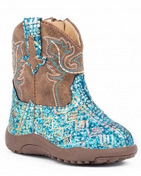 Roper® Girls' Cowbaby Glitter Aztec Boot