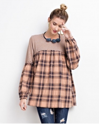 Ladies' Plaid Tunic Top