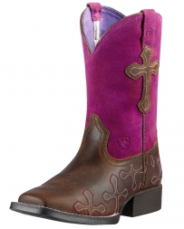 Ariat® Girls' Crossroads Fuchsia Boots - Child and Youth