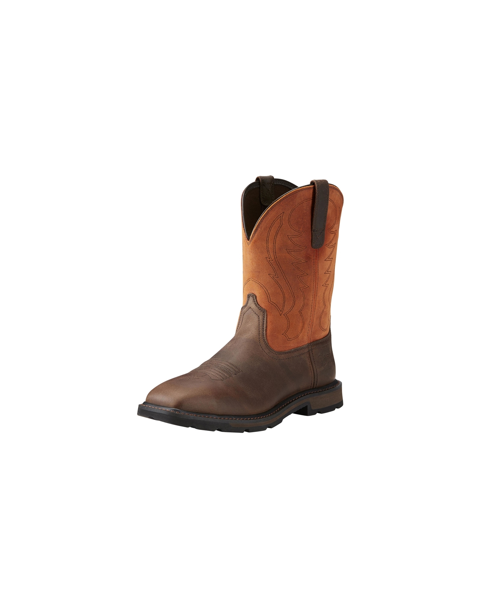 NEW Size 12 WIDE 2E Men\'s Ariat GroundBreaker Steel Toe Work Western Boots Ariat Groundbreaker Steel Toe Pull-on Work Boot | Boot World main image 3