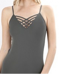 Younique® Ladies' Criss Cross V Neck Tank