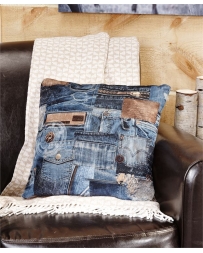 Gift Craft® Blue Jean Throw Pillow