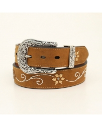 Ladies' Embroidered Flower Belt - Plus